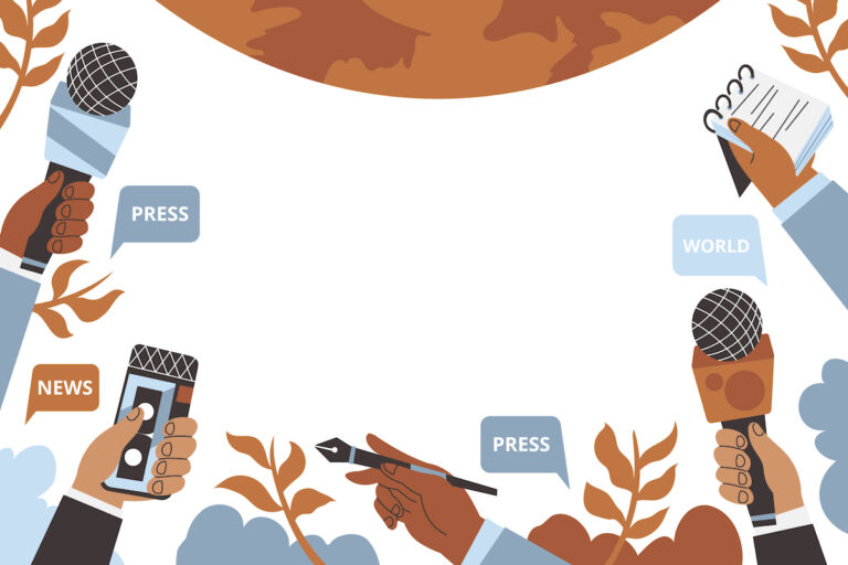 Illustration des médias et de la presse